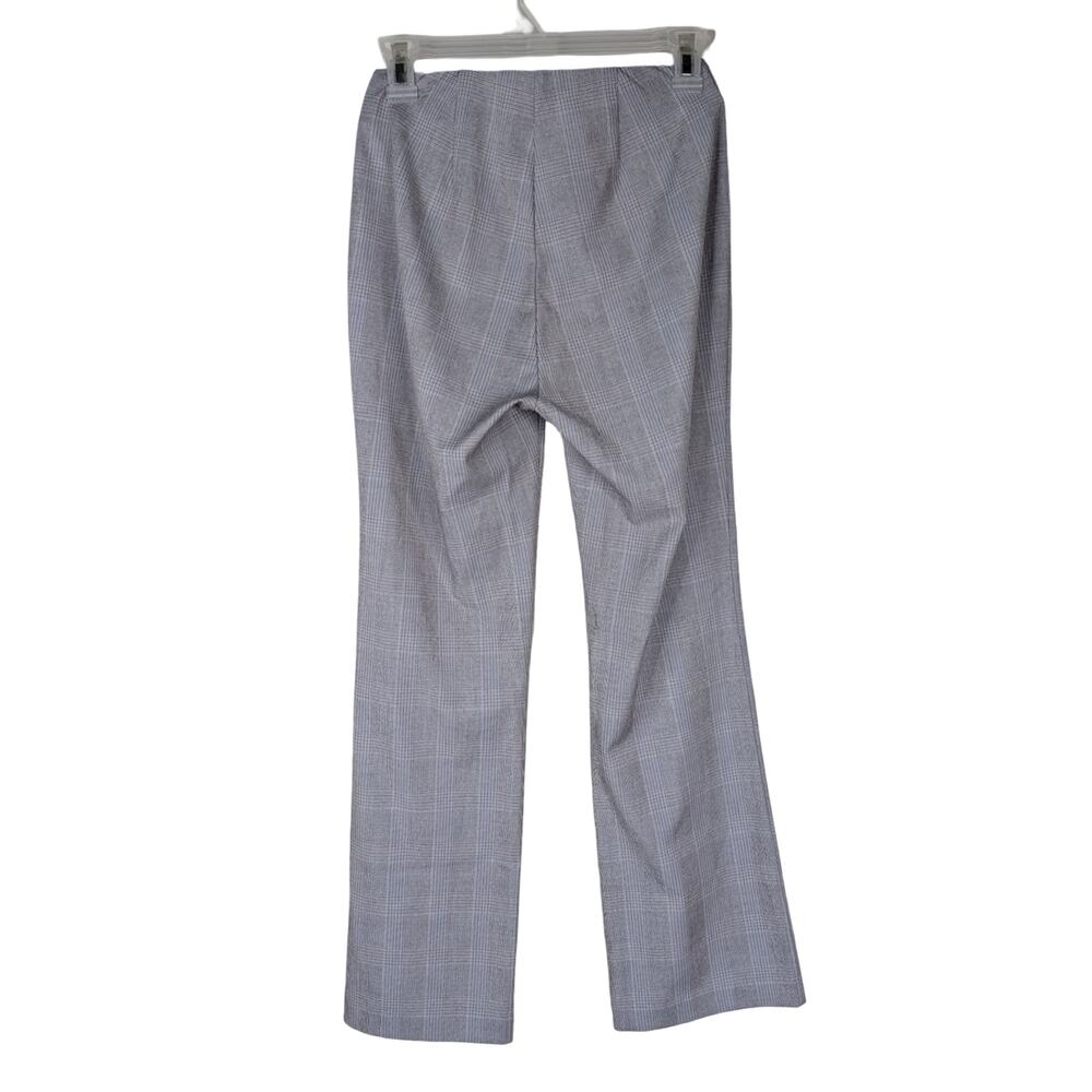 Aritzia Sunday Best Taro Pant Plaid Trousers SZ 0 Gray Office Siren Straight - Picture 7 of 9